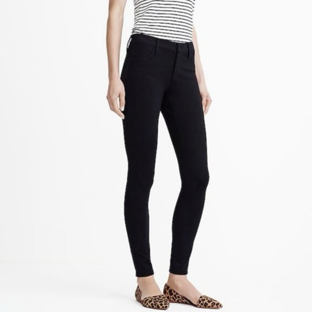 J Crew Factory Women's Black Skinny Stretch Pants Style 34075 – Size 6
